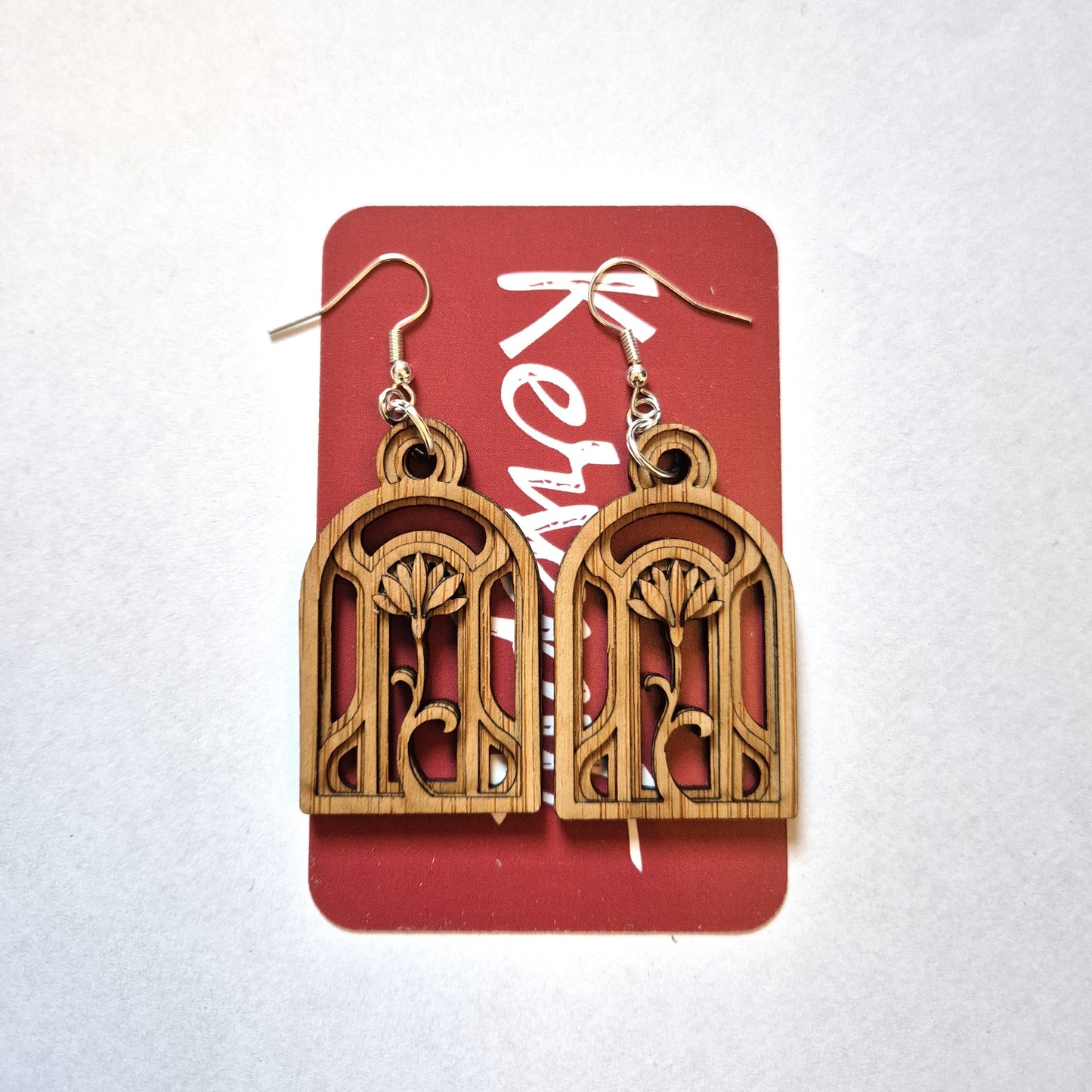 Oorbellen Art Nouveau - Lasergesneden